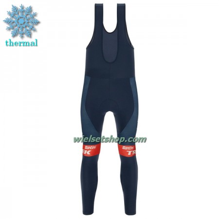 Fietsbroek Lang met Bretels 2022 Trek-Segafredo Winter Thermal Fleece